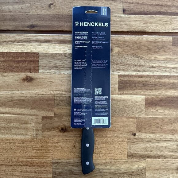 NWT Henckels Everpoint 8-in Triple Rivet Stainless Steel Chef Knife Fine Edge - Picture 2 of 7